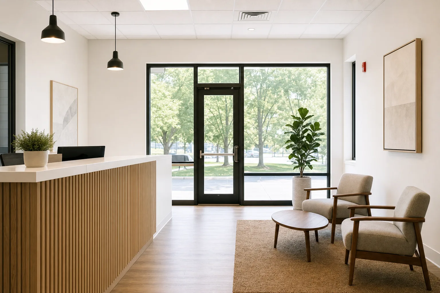 Small Gresham office reception priced for recurring cleaning